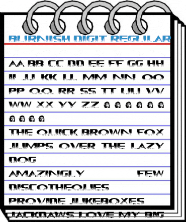 Burnish Digit Regular Font