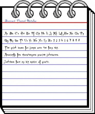 Buzzard Thread Regular Font