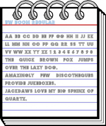 Bw Boom Regular Font