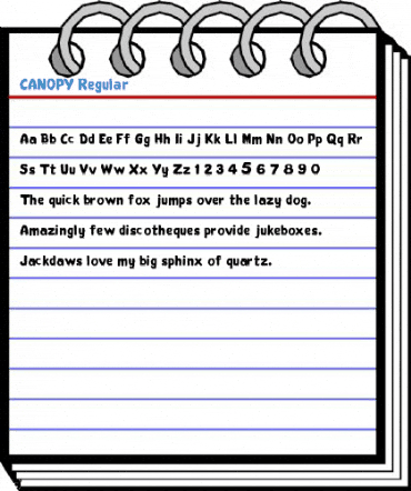 CANOPY Regular Font