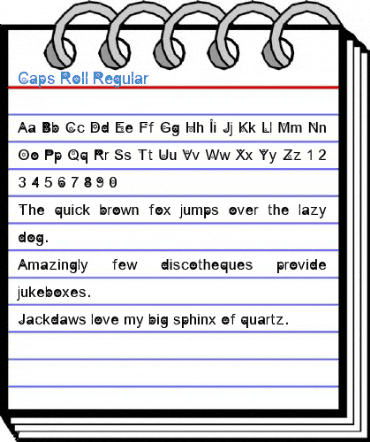 Caps Roll Regular Font