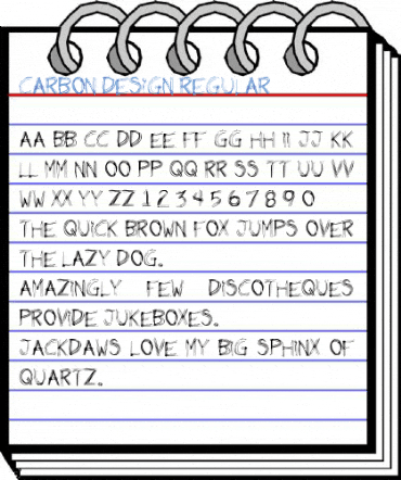 Carbon Design Regular Font