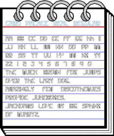 Card Palace Real Regular Font