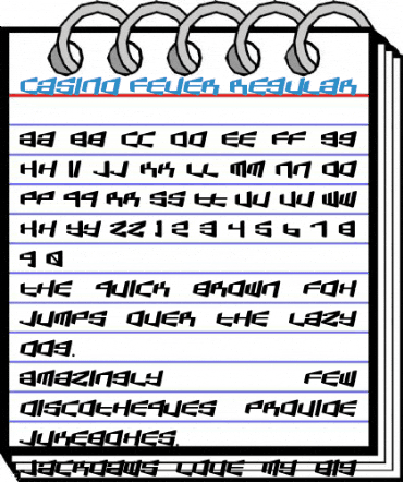 Casino Fever Regular Font