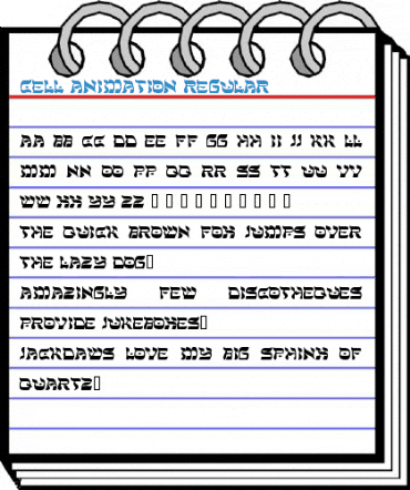 Cell Animation Regular Font