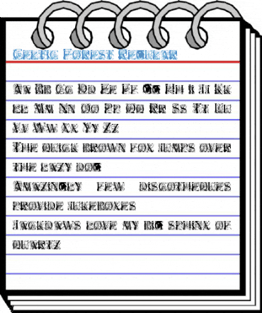 Celtic Forest Regular Font