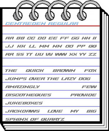 Centreden Regular Font