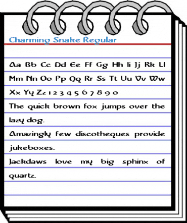 Charming Snake Regular Font