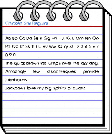 Chicken Shit Regular Font
