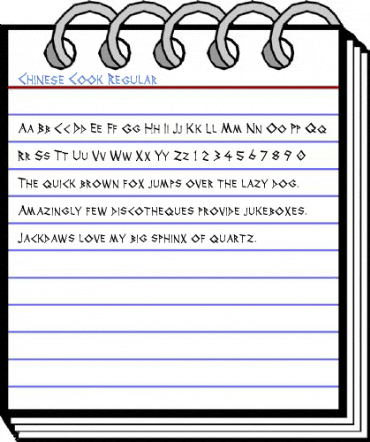 Chinese Cook Regular Font