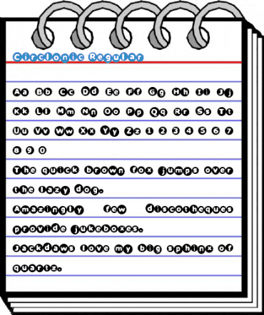 Circlonic Regular Font