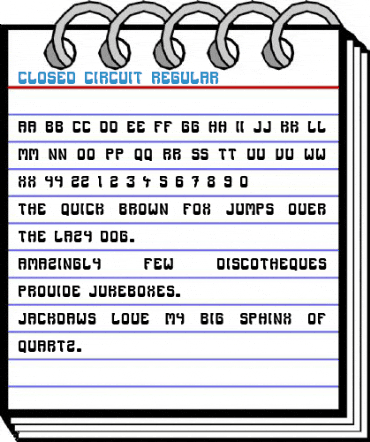 Closed Circuit Regular Font