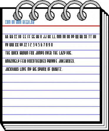 Com on Rom Regular Font
