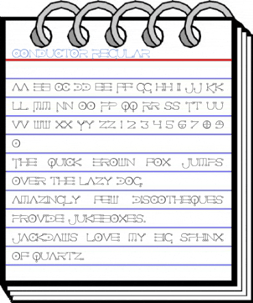 Conductor Regular Font