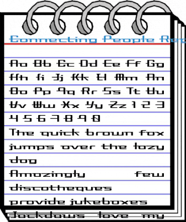 Connecting People Regular Font