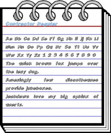 Contractor Regular Font
