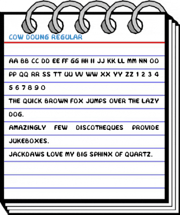 COW DOUNG Regular Font