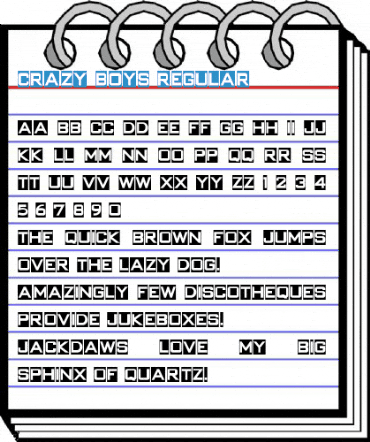 Crazy Boys Regular Font