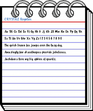 CRYSTAL Regular Font