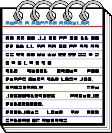 Cups n coffee Regular Font