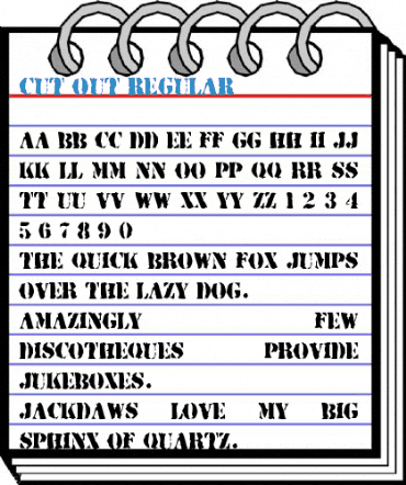 Cut Out Regular Font