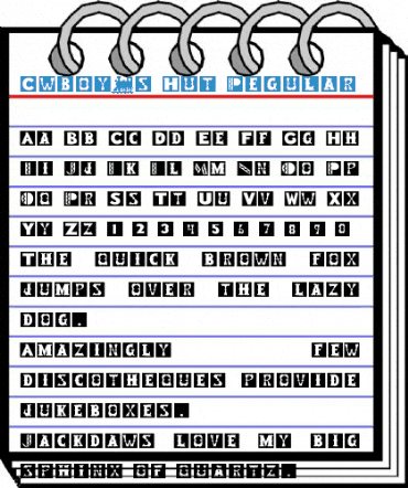 Cwboy's Hut Regular Font