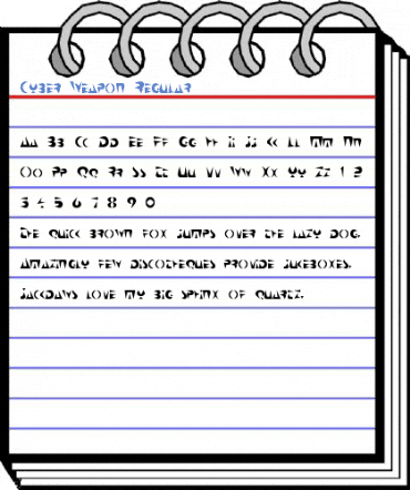 Cyber Weapon Regular Font