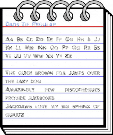 Dads Tie Regular Font