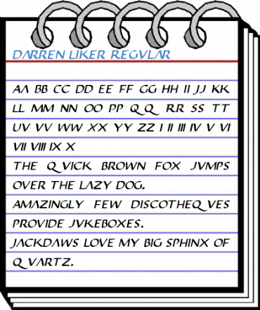 Darren Liker Regular Font