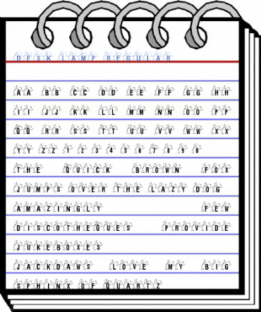 Desk Lamp Regular Font