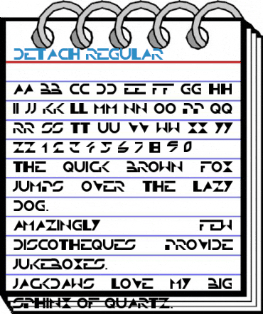 Detach Regular Font