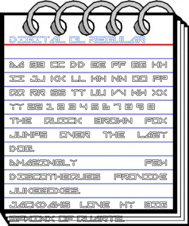 Digital Ol Regular Font