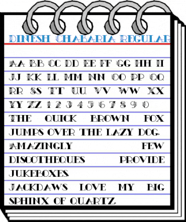 Dinesh Chabaria Regular Font