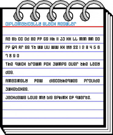 Diplomatically Black Regular Font