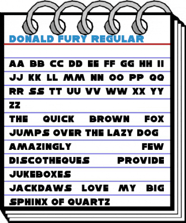 Donald Fury Regular Font