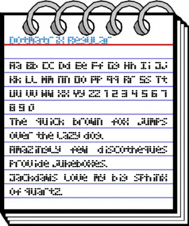Dotmatrix Regular Font