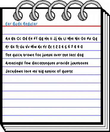 Ear Buds Regular Font