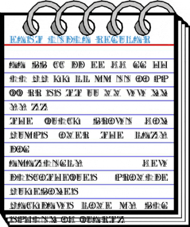 East India Regular Font