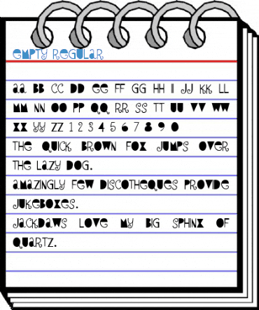 Empty Regular Font