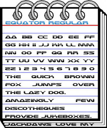 Equator Regular Font