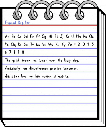 Expand Regular Font