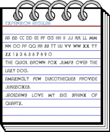 Expansion Regular Font