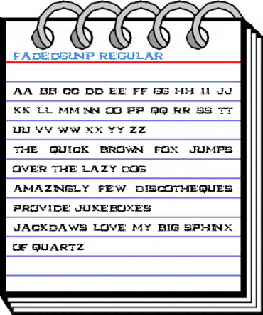 Fadedgunp Regular Font