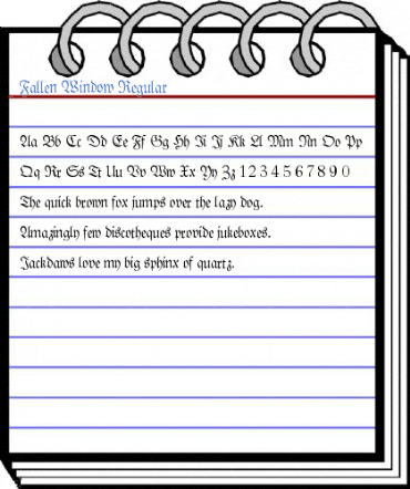 Fallen Window Regular Font