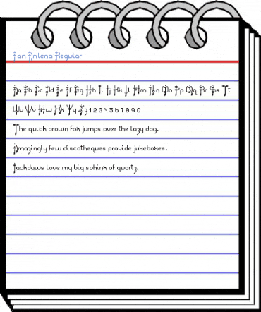 Fan Antena Regular Font