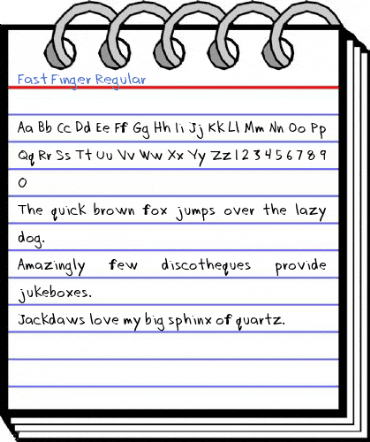 Fast Finger Regular Font