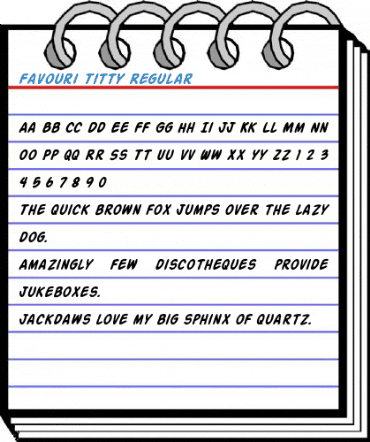 Favouri Titty Regular Font