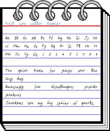 First love Letter Regular Font