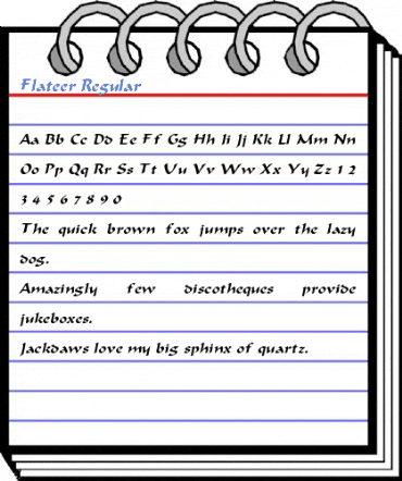 Flateer Regular Font
