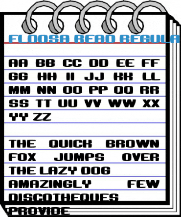 Floosa Read Regular Font
